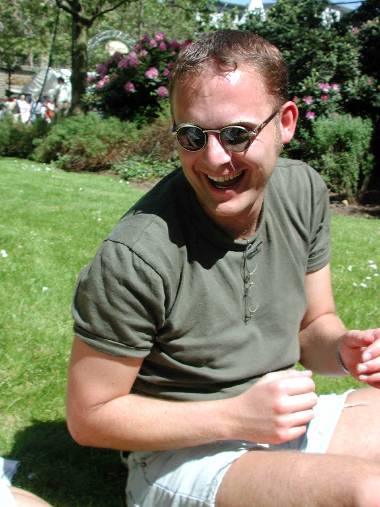 Andree enjoys the day